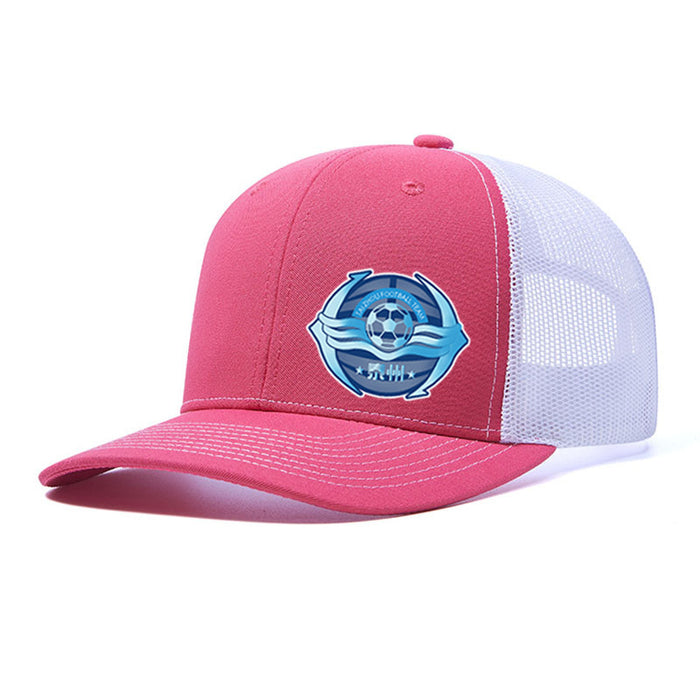 Wholesale football logo hat adult sports leisure mesh hat summer sun protection breathable