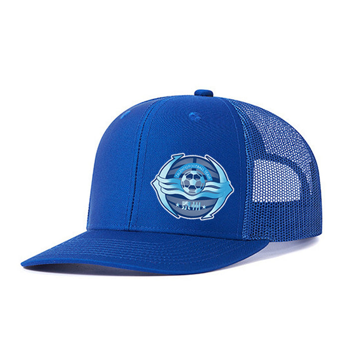 Wholesale football logo hat adult sports leisure mesh hat summer sun protection breathable