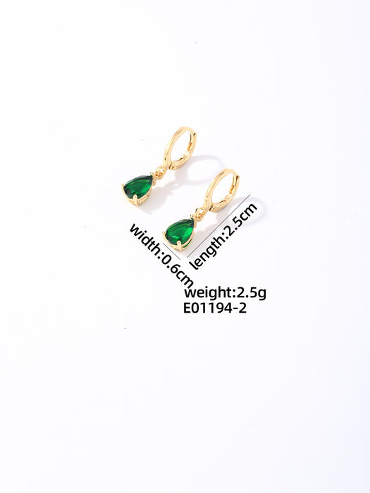 Wholesale Zirconia inlaid exquisite earrings and accessories, new versatile and niche high-end earrings and accessories wholesale