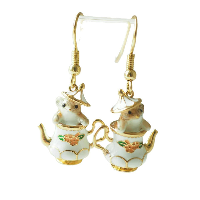 Wholesale Cartoon-themed fun copper earrings