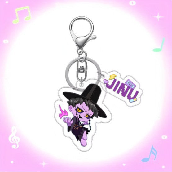 Wholesale 10pcs/set Anime-themed Acrylic Keychains Two-Piece Set