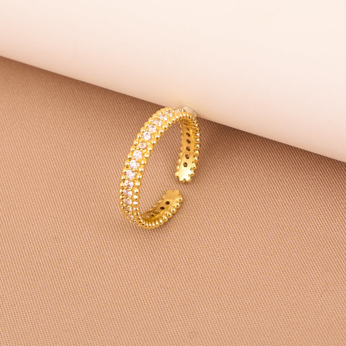 Wholesale Full diamond open design ring