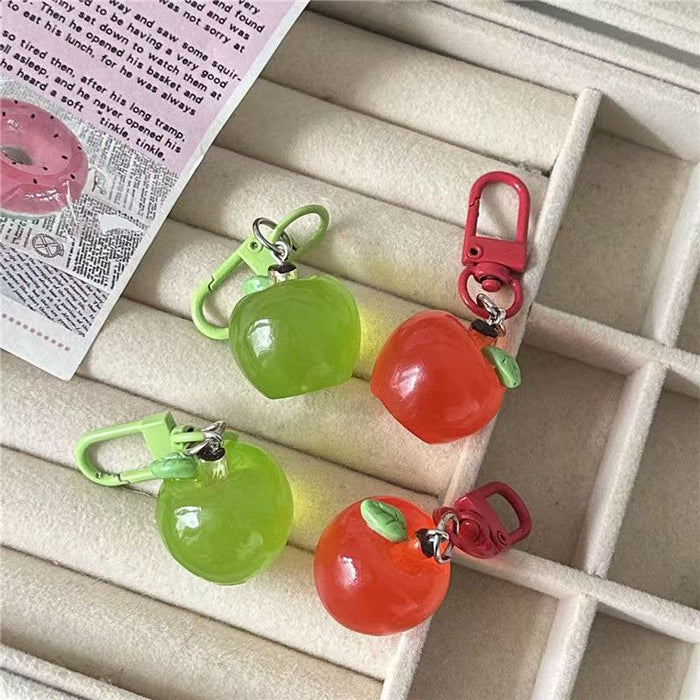 Wholesale Three-dimensional Apple Keychain Cute Simulation Fruit Pendant