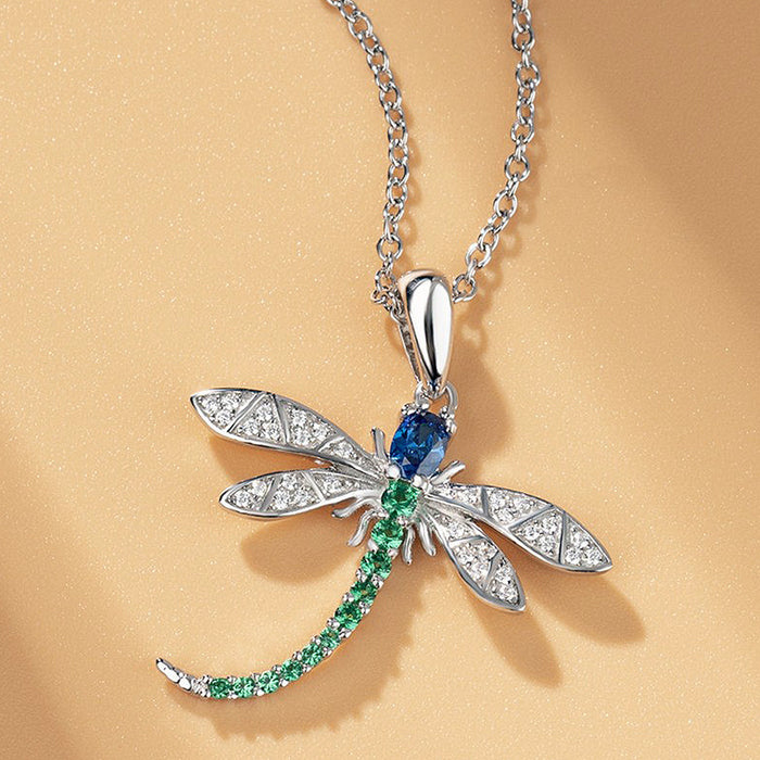 Wholesale Cute Versatile Dragonfly Pendant Necklace