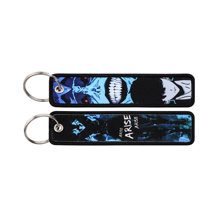 Wholesale Anime Style Cloth Keychain Woven Label Pendant Trendy Bag Charm Car Key Accessory For Everyday Use