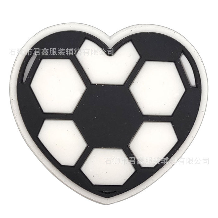 Wholesale 50pcs Football team standard Jersey Shoes Charms