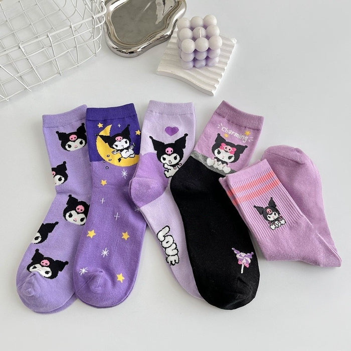 Wholesale Socks Children Cartoon Medium Tube Women's Socks Long Tube Socks