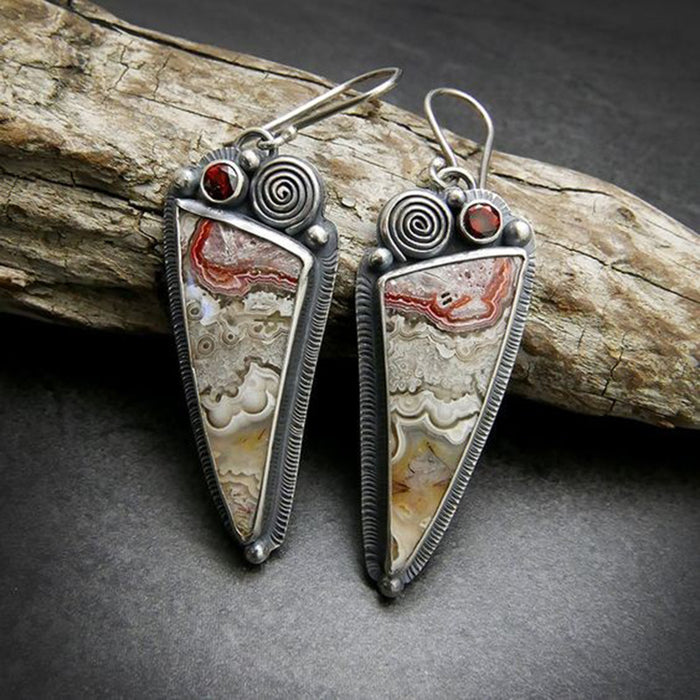 Wholesale Geometric Spiral Statement Earrings