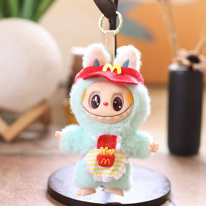 Wholesale Cute Vinyl French Fries Plush Toy Doll Bag Pendant Keychain Doll