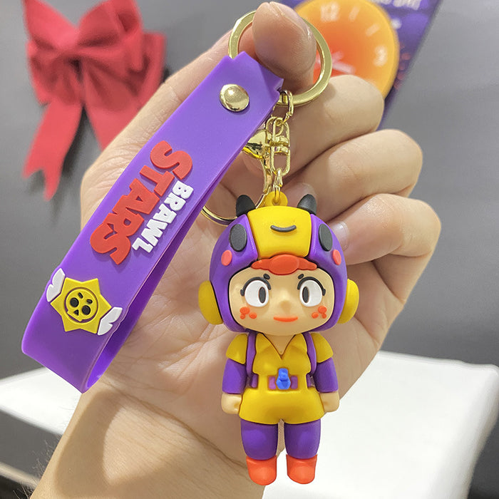 Wholesale Cute PVC cartoon character keychains