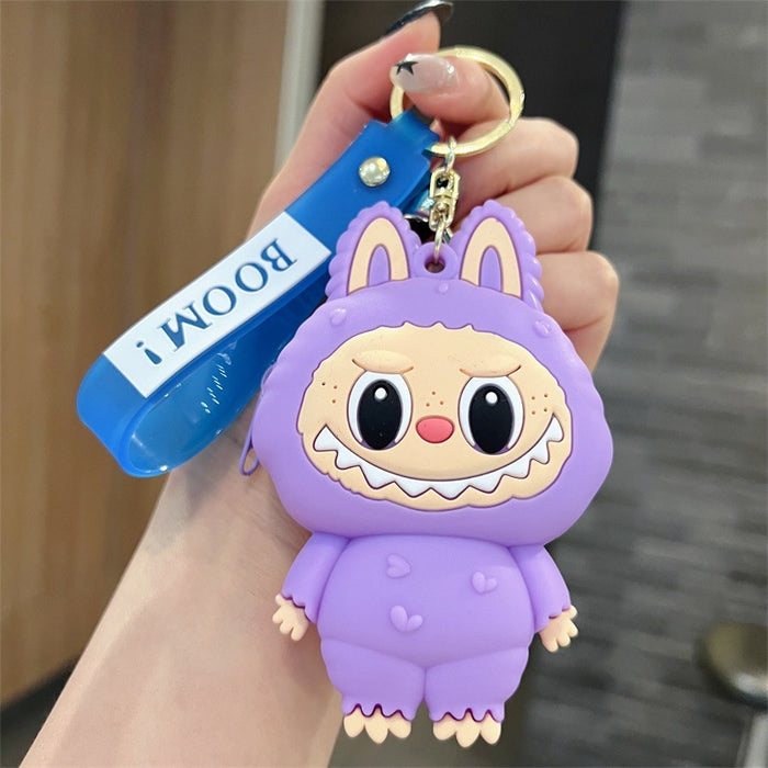 Wholesale Creative Cartoon Coin Purse Silicone Keychains