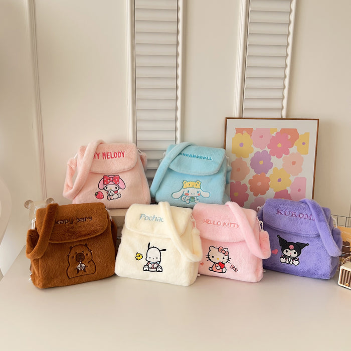 Wholesale Cute plush toy large capacity shouder bags for students