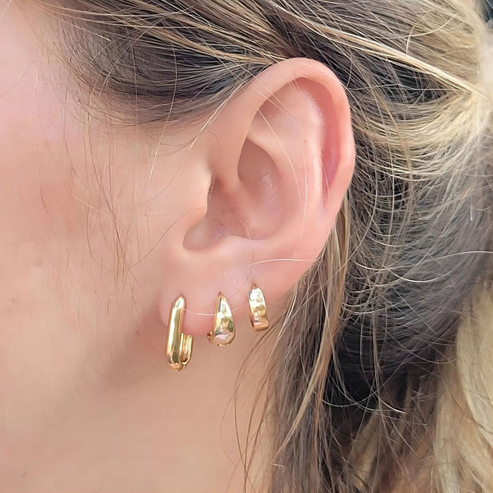 Wholesale Geometric square copper ear clip set