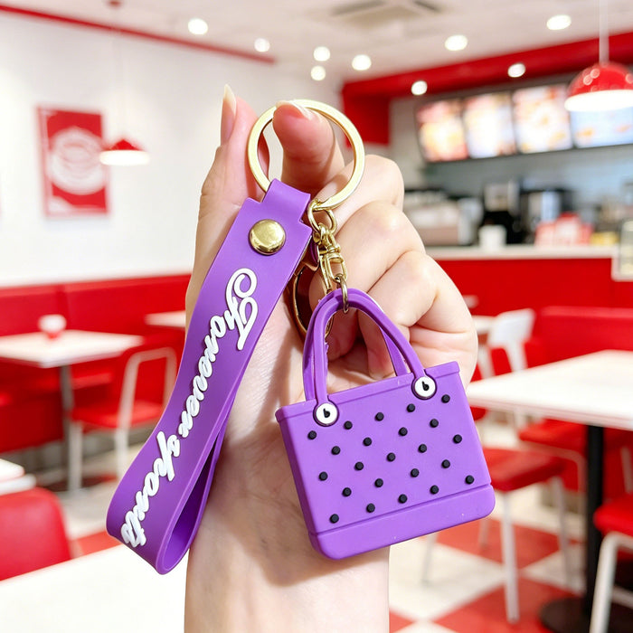 Wholesale Beach Bag Keychain Silicone PVC Fashion Accessory for BJD Doll Gift