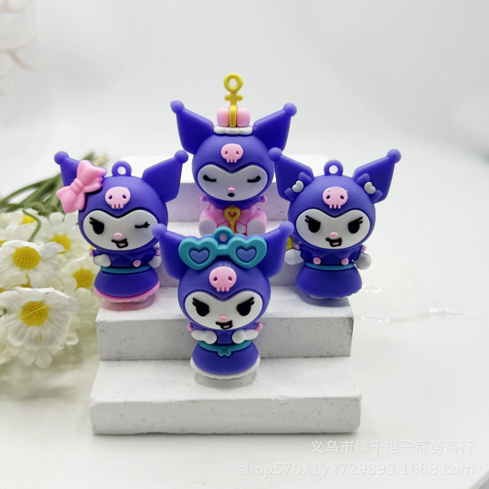 Wholesale Cartoon keychain exquisite small gift car keychain pendant