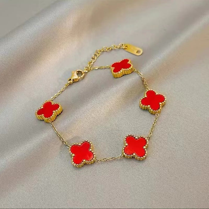 Wholesale Stainless steel clover bracelet, titanium steel high-end decorative accessory