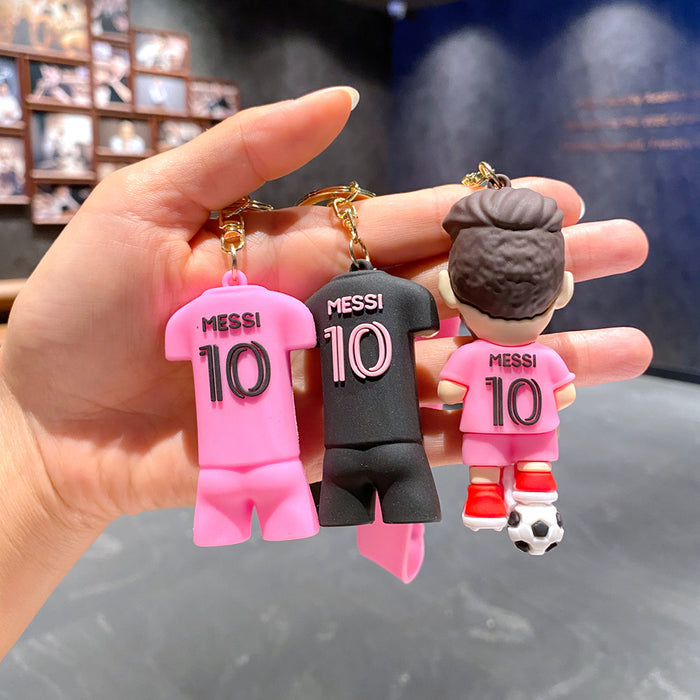 Wholesale World Cup star keychain doll pendant bag car key chain