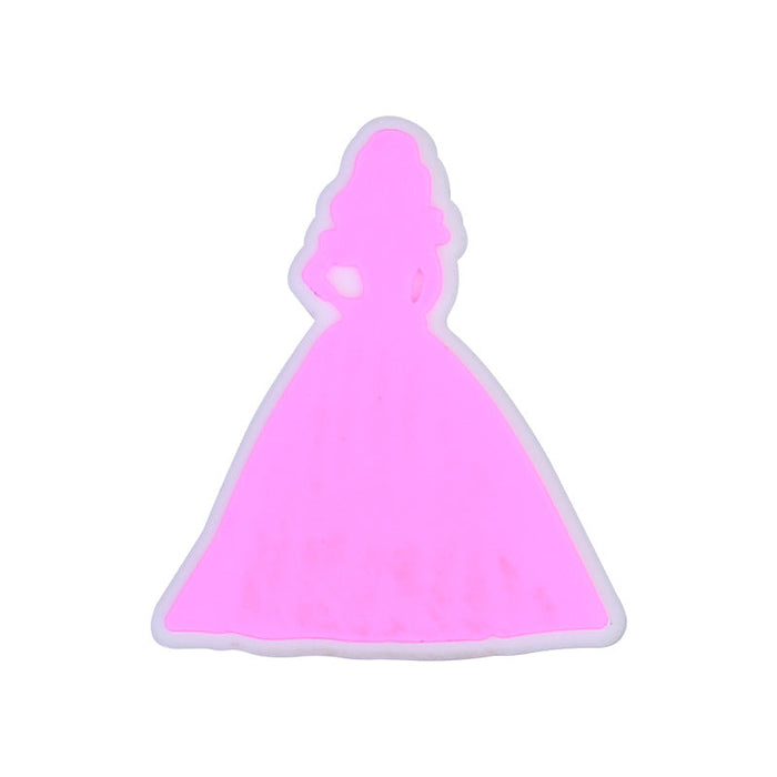 Wholesale 20PCS Pink Girl Silicone Beads JDC-BDS-HeX030