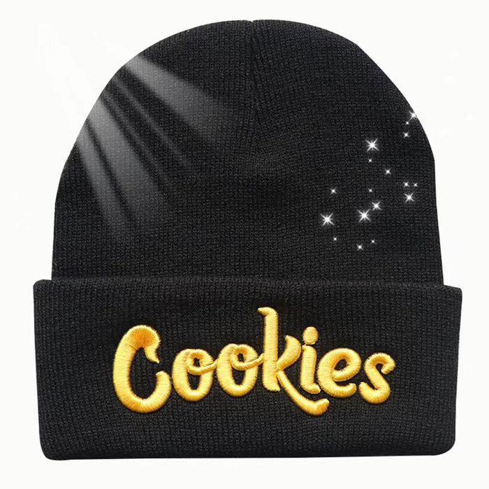 Wholesale Cookies Letters 3D Embroidered Knitted Wool Hat JDC-FH-HongHong013