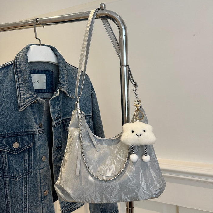 Wholesale Fashion shoulder bag, crossbody bag, simple and casual soft surface, large capacity commuting bag