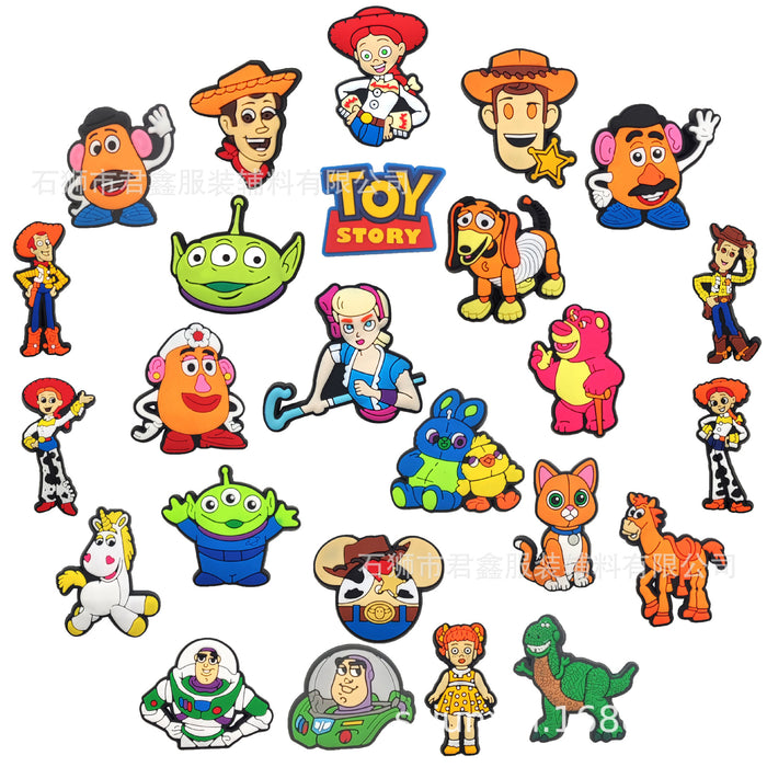 Wholesale 50pcs Cartoon Hole Shoes Accessories  Shoes Charms