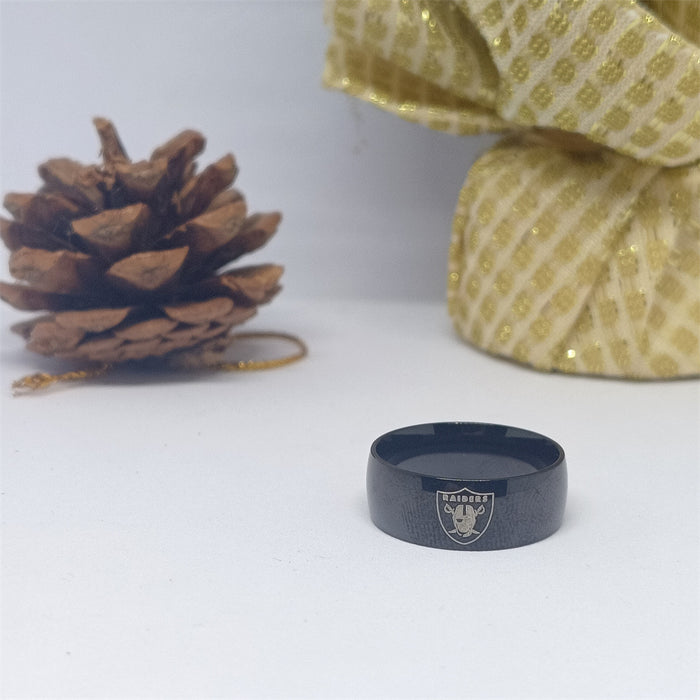 Wholesale American Super Rugby Team Stainless Steel Arc Ring T