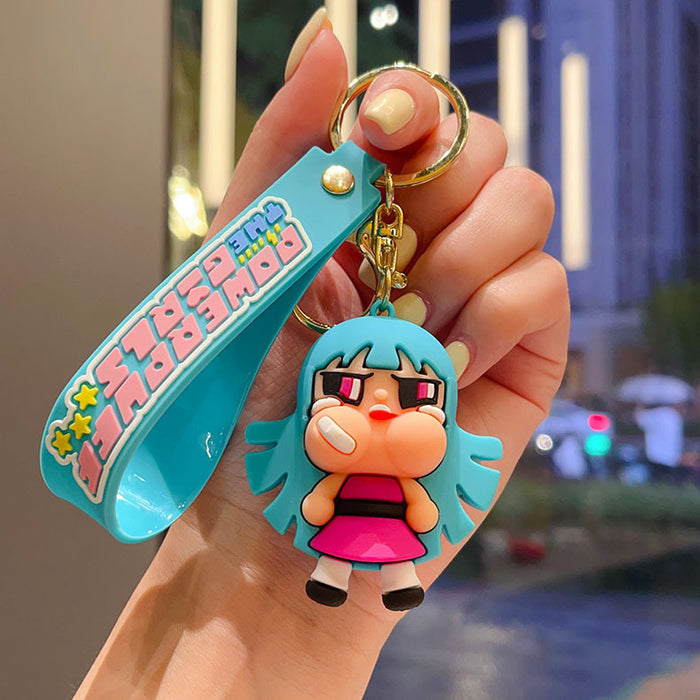 Wholesale Girls Keychain Crying Baby Pendant Bag Car Key Chain Doll Machine Gift Manufacturer