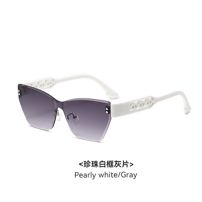 Wholesale New hollowed out sunglasses with round frames, fashionable UV resistant sunglasses, sunshade sunglasses