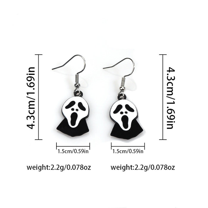 Wholesale New Cute Cartoon  Earrings Metal Ear Hook Distinctive Fun Earrings Jewelry