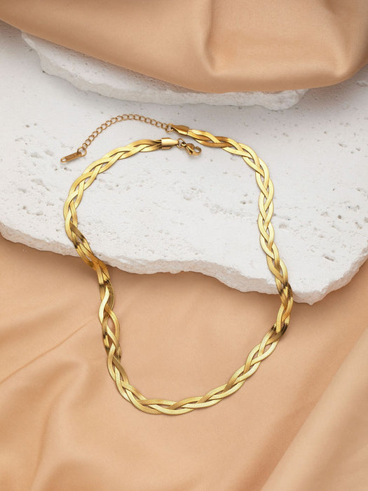 Wholesale Fade-Resistant Sweater Chain — Niche,  Light Luxury  and Sophisticated Titanium Steel Necklace