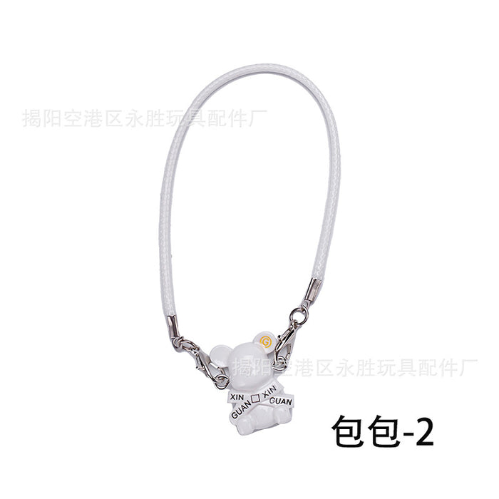 Wholesale Doll  Clothes Knitted Sweater with Jeans Replacement Keychain Bag Doll