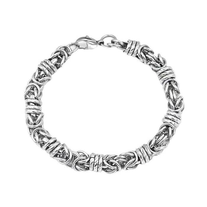 Wholesale Titanium steel bracelet, men's woven fashionable stainless steel bracelet, simple and fashionable