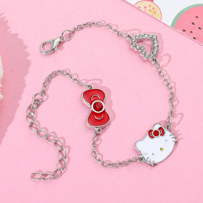 Wholesale Cartoon Cat Alloy Necklace Three Pieces JDC-NE-BS009