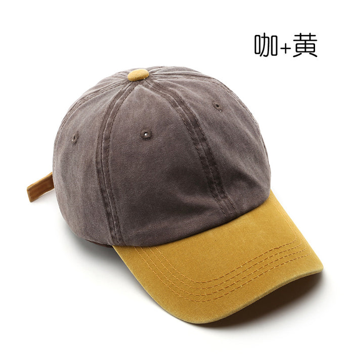Wholesale  washing old splicing light board baseball cap