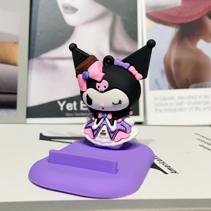 Wholesale Mobile phone holder cartoon figurine desktop decoration ornament