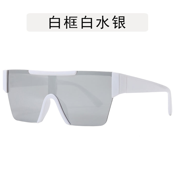 Wholesale Fashion cycling sunglasses, outdoor windproof large frame glasses, street photography, high-end sun shading sunglasses