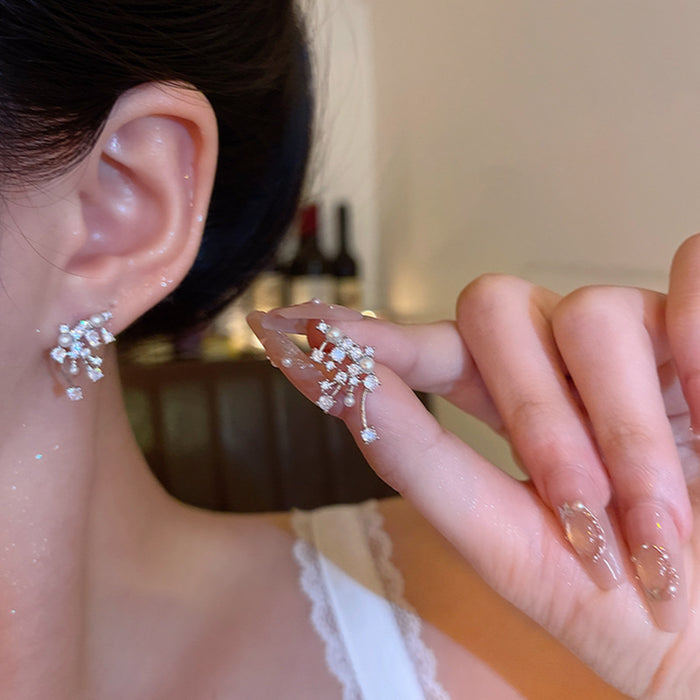 Wholesale Zircon Pearl Earrings