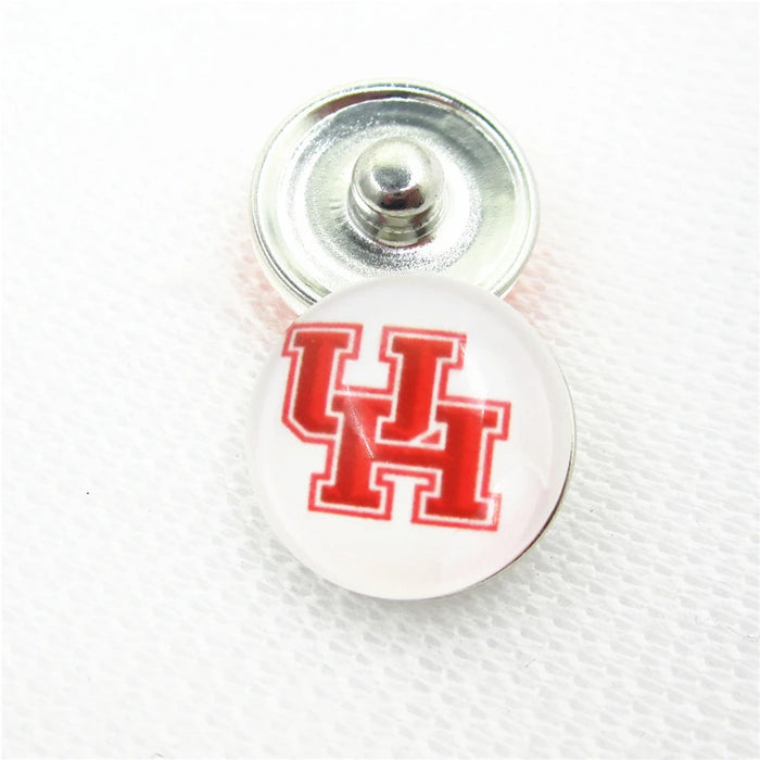 Wholesale  18mm snap button University League team logo