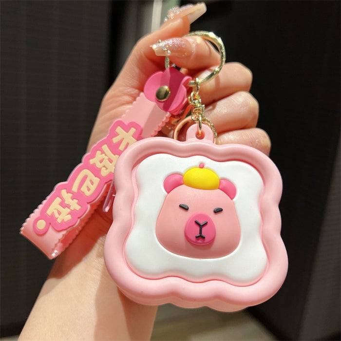 Wholesale Cute Cartoon Square Coin Purse Keychains