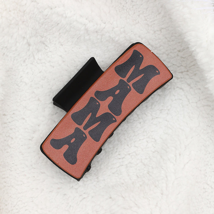 Wholesale Western Denim Sunflower Vintage Letter Shark Clip Grab Clip Hairpin