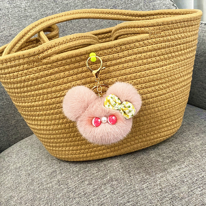 Wholesale Cartoon Keychain Cute Blush Cat Doll Plush Doll Bag Pendant Jewelry Gift