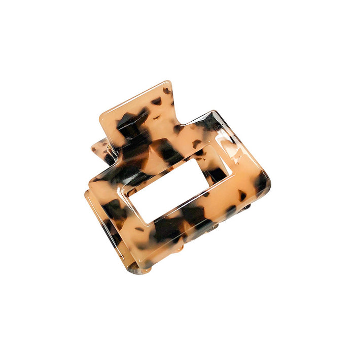 Wholesale Handmade Acetate Medium Hair Claw Square Design for Women Everyday Styling