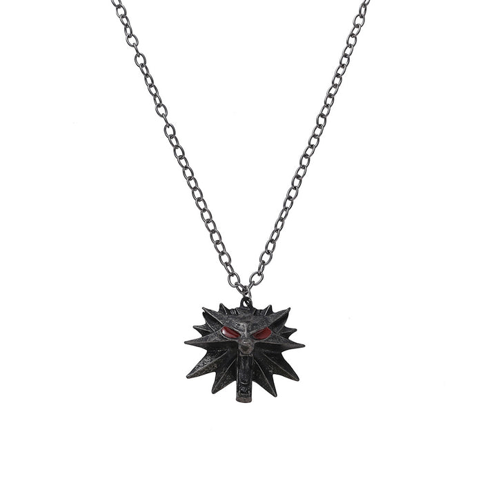 Wholesale 20 Inch Twist Chain Alloy Diamond Pendant Necklace JDC-NE-RenQing005