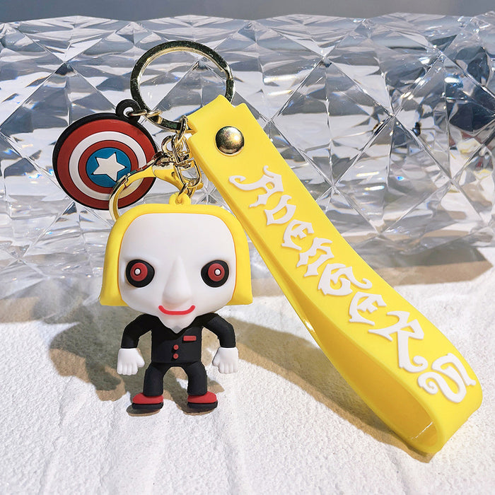 Wholesale Silicone Cartoon Doll Keychain JDC-KC-QiChao060