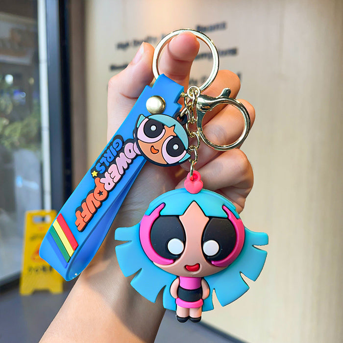 Wholesale Cartoon Three-dimensional Silicone Doll Keychain JDC-KC-MZL004