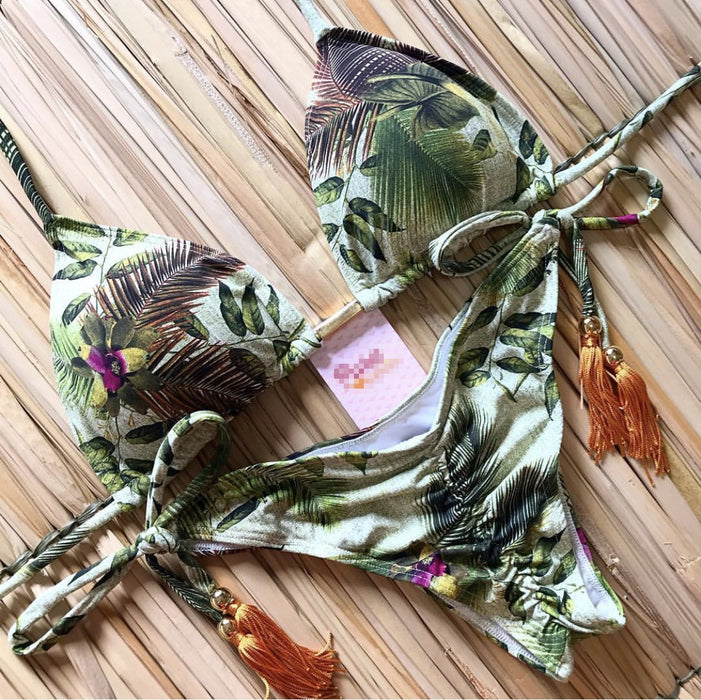 Wholesale Split Print Sexy Bikini Swimsuits (F) JDC-SW-HongSheng002