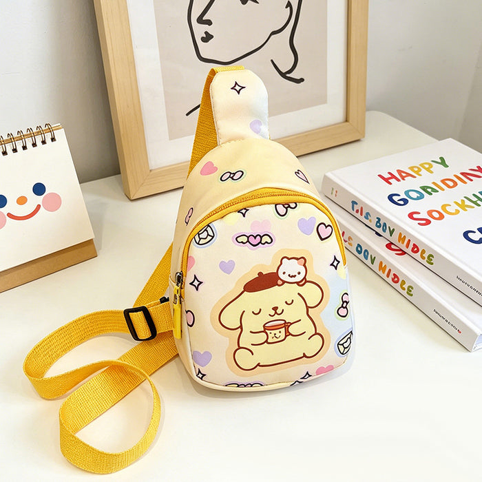 Wholesale Chic Anime Cartoon Print Nylon Crossbody Bag