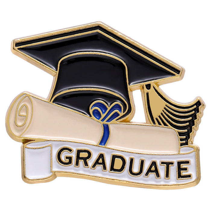 Wholesale Creative Graduation Season Bachelor Hat Metal Badge JDC-BC-BL022