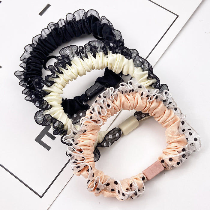 Wholesale  polka dot scrunchies Hair Scrunchies