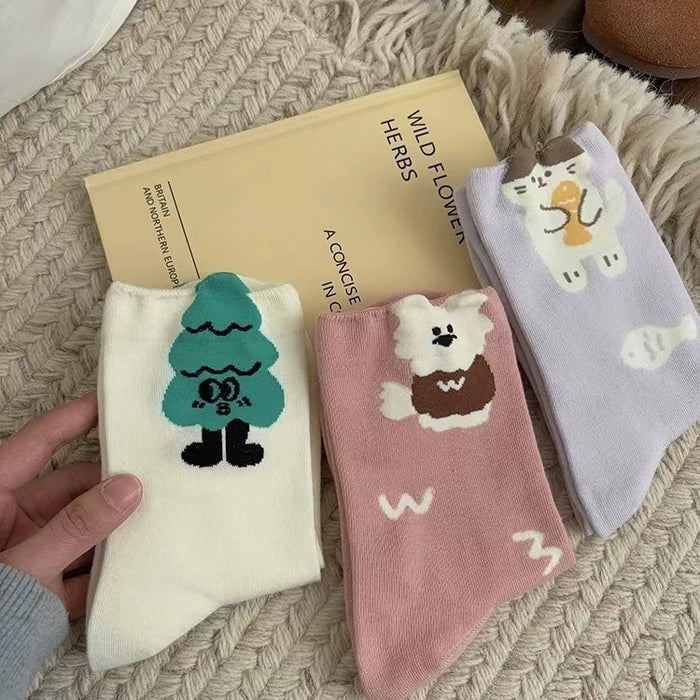 Wholesale Socks, mid length socks, pure cotton stockings